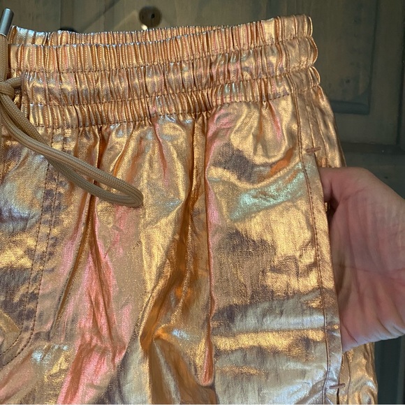 ALC Linen Metallic Rose Gold Shorts - Picture 12 of 12
